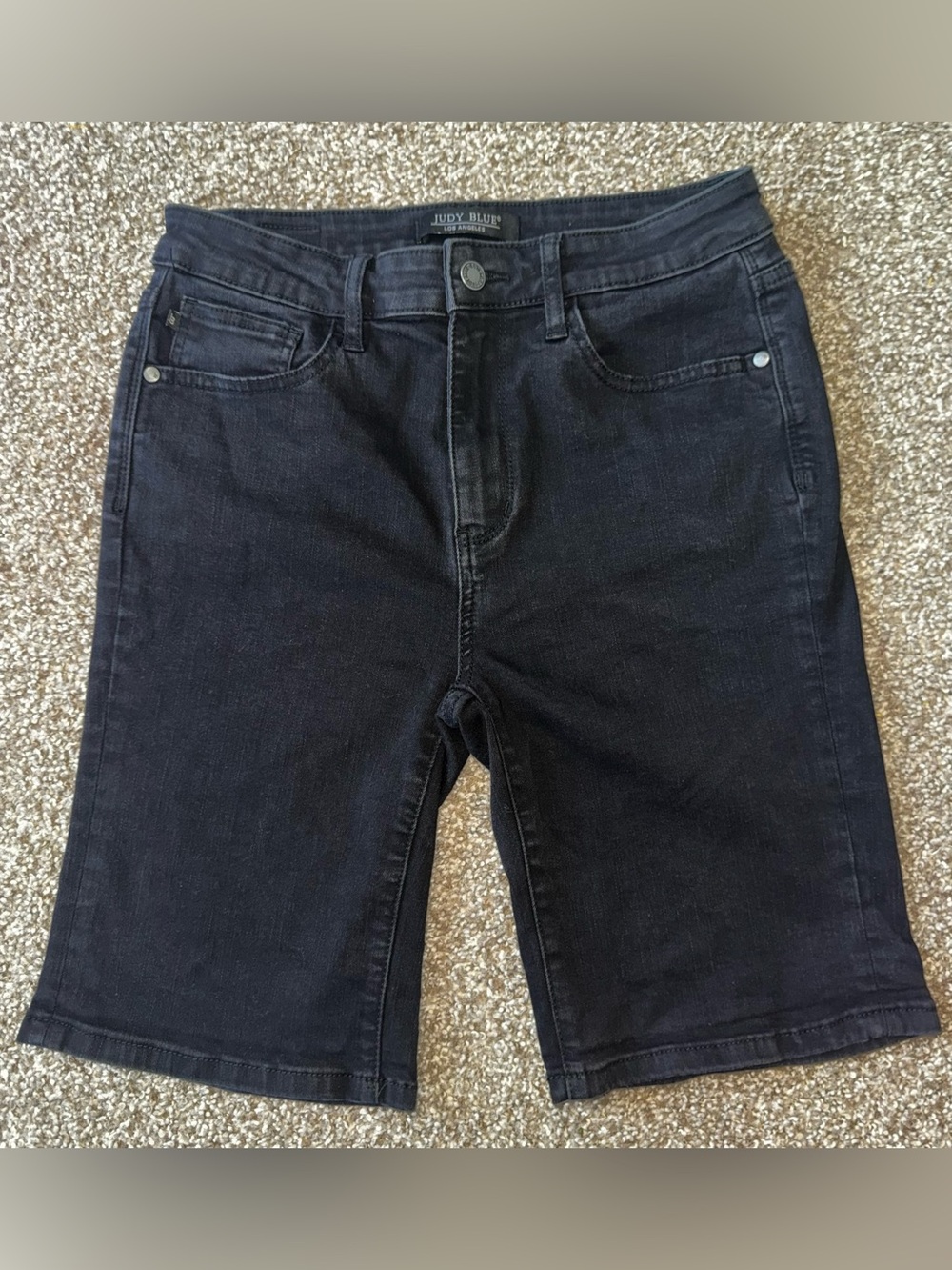 Judy Blue Women’s L Black Denim Bermuda Shorts